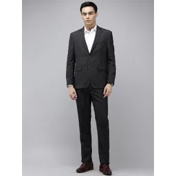 Theme Solid Slim Fit Single Breasted Formal 2 Piece Suits-picture-15
