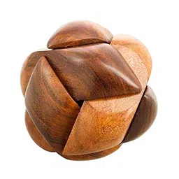 thepuzzl.co The Puzzl Co - Premium Wooden Burr Puzzle - 6 Pieces | Brain Teaser Game for Kids Age 5+ Years | Challenging Puzzle for Brain Development | Educational Toy for Focus and Memory | Unique Birthday Gift-picture-34