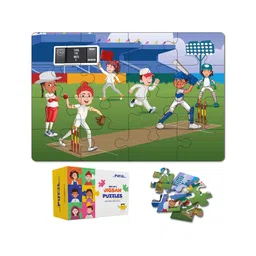 thepuzzl.co The Puzzl Co - Set of 2, Sports Theme Jigsaw Puzzle for Kids, 24 Pcs Each, Large Size Puzzle Game with Activity Sheets, Birthday Gift Toys-picture-15