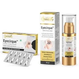 Therapy Pack, Under Eye Gel Serum & Under Eye Skin Brightening Supplement for Dark Circles, Puffiness | 96% Users Reported a Reduction of Dark Circles-picture-51