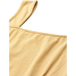 therebelinme Plus Size Women's 6230BC_Beige Solid Color Cotton Knitted Crop Top image 3