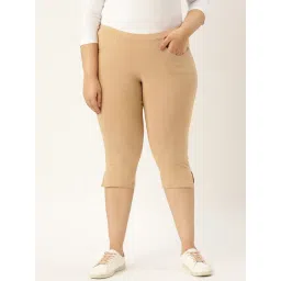 theRebelinme Beige Cotton Capris-picture-31