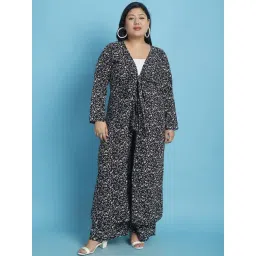 theRebelinme Black Floral Print Long Shrug-picture-22