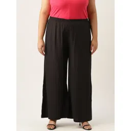 theRebelinme Black High Rise Regular Fit Palazzos-picture-40
