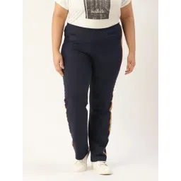 theRebelinme Navy Cotton Track Pants-picture-18