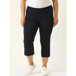 theRebelinme Navy High Rise Capris-picture-17