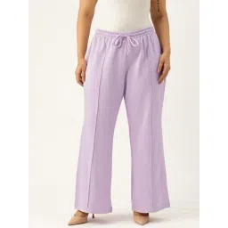 theRebelinme Plus Size Lavender Relaxed Fit Trousers-picture-15