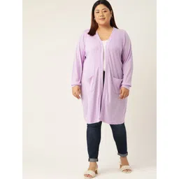 theRebelinme Plus Size Pure Cotton Open Front Longline Shrug-picture-16