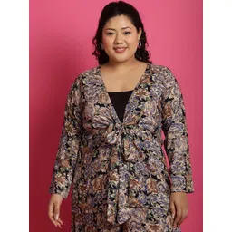 theRebelinme Women Printed Tie-Up Shrug-picture-35