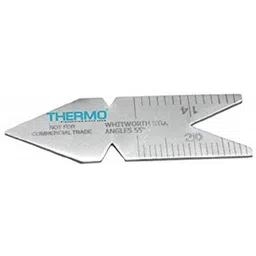 thermo 55 Degree Stainless Steel Center Gauges Inch/Metric with 14ths, and 20ths Thread Checking Scales - Made of Stainless Steel Radius Gauge-picture-10