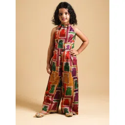 THETAA Girls Self Design Jumper Maxi Dress-picture-44