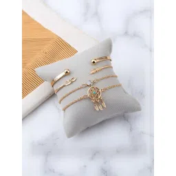 TheVineGirl Set Of 4 Gold-Plated Cuff Bracelet-picture-21