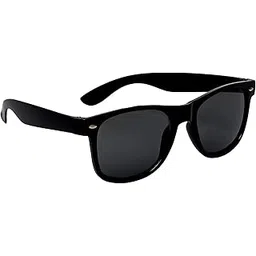 THEWHOOP Men Square Sunglasses Black Frame Black Lens (Black)-picture-56