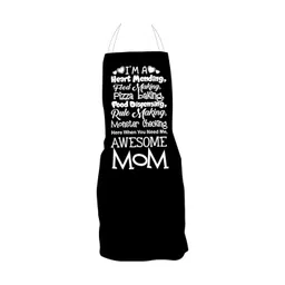 THEYAYACAFE Mother's Day Black & White Printed Velvet Waterproof Apron-picture-27