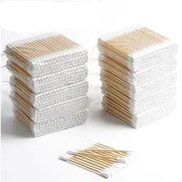 TheZoneStore Ear Cleaning Eco Friendly and Biodegradable Wooden Cotton Earbuds 100% Pure Cotton Extra Soft Ear Buds Removing Ear Wax, Baby Care, Art & Craft (Pack of 400 BUDS)-picture-38