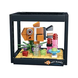 thinker place ThinkerPlace 8-in-1 Dream Ocean Fish Tank Clownfish (92 Pieces) | Learn About Marine Life | Building Block Set for Kids Age 7+ | STEM Educational Toy | Build, Collect & Create a Big Fish Tank-picture-15