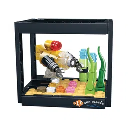 thinker place ThinkerPlace 8-in-1 Dream Ocean Fish Tank Submarine (91 Pieces) | Learn About Marine Life | Building Block Set for Kids Age 7+ | STEM Educational Toy | Build, Collect & Create a Big Fish Tank-picture-23