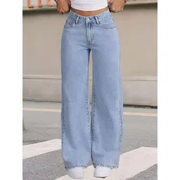 THIRD QUADRANT Women Cotton Straight Fit High-Rise Jeans-image-34