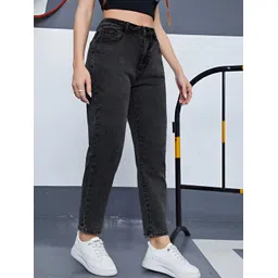 THIRD QUADRANT Women Jean Straight Fit Highly Distressed Stretchable Jeans-image-44