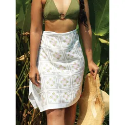 Thirsty Towel White & Pink 2 Printed Bamboo 210 GSM Bath Towel-picture-27