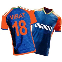 thiva Women Printed V Neck Polyester Blue T-Shirt-picture-28