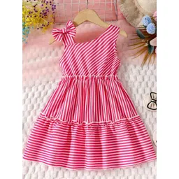 THOILLLING Striped Fit & Flare Dress-picture-10