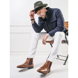 THOMAS CRICK Men Leather Chelsea Boots-picture-30