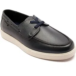 thomas crick Premium Grain Leather Boat Shoes with Dual-Tone Finish and Comfort Features-picture-16