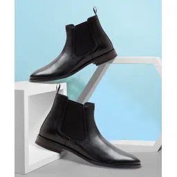 thomas crick Premium Leather Pull Tab Elasticated Side Cushioned Insole Chelsea Boots For Men-picture-21