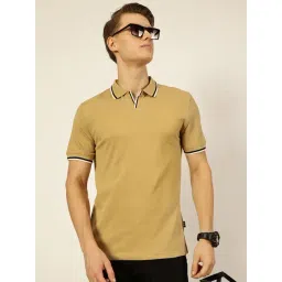 Thomas Scott Beige Cotton Regular Fit T-Shirt-picture-47