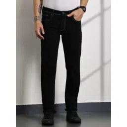 Thomas Scott Black Cotton Slim Fit Jeans-picture-45