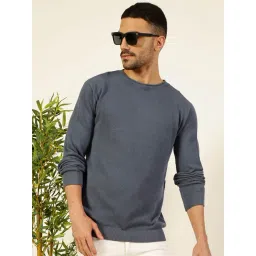 Thomas Scott Blue Cotton Regular Fit Texture T-Shirt-picture-48