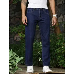 Thomas Scott Blue Relaxed Fit Lightly Washed Jeans-picture-47