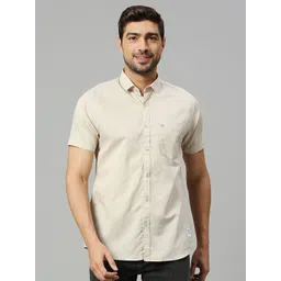 Thomas Scott Classic Slim Fit Opaque Cotton Linen Casual Shirt-picture-28