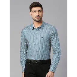 Thomas Scott  Classic Slim Fit Striped Pure Cotton Formal Shirt-picture-31