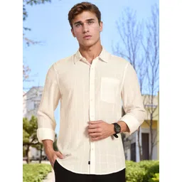 Thomas Scott Classic Slim Fit Windowpane Checked Casual Shirt image 3