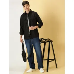 Thomas Scott Classic spread collar Long Sleeves Slim Fit Casual Cotton Shirt image 5