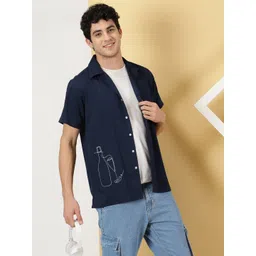 Thomas Scott Classic Spread Collar Short Sleeves Casual Shirt-picture-11