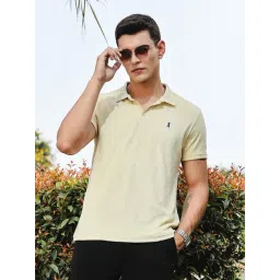 Thomas Scott Cream Regular Fit Textured Polo T-Shirt-picture-32