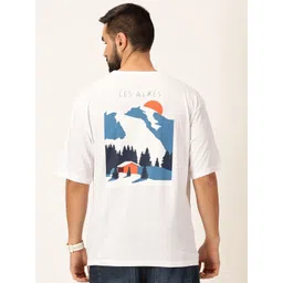 Thomas Scott Graphic Printed Bio Finish Pure Cotton Oversized T-shirt-picture-28