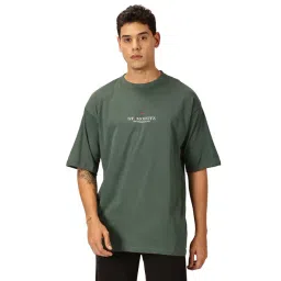 Thomas Scott Green Loose Fit Graphic Print Cotton Crew T-Shirt-picture-31