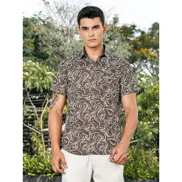 Thomas Scott Green Slim Fit Abstract Shirt-picture-28