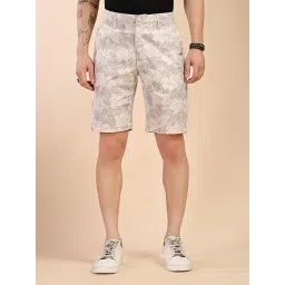 Thomas Scott Grey Cotton Regular Fit Printed Shorts-picture-22