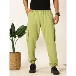 Thomas Scott Leaf Green Relaxed Fit Printed Joggers-picture-14