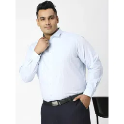 Thomas Scott Light Blue Cotton Regular Fit Shirt image 5