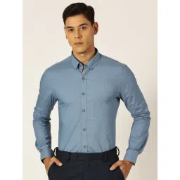 Thomas Scott Light Blue Smart Fit Cotton Shirt-picture-41