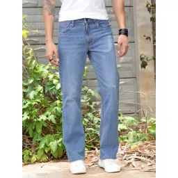 Thomas Scott Light Indigo Blue Slim Fit Heavily Washed Jeans-picture-34