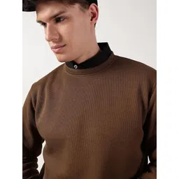 Thomas Scott Men Anti Odour Solid Round Neck Cotton Pullover Sweatshirt-picture-21