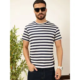 Thomas Scott Men Anti Odour Striped Round Neck T-shirt-picture-26