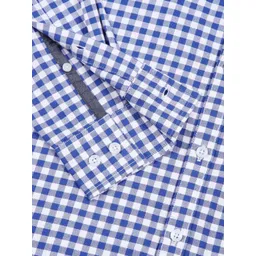 Thomas Scott Men Checked Classic Slim Fit Gingham Checks Cotton Shirt image 2